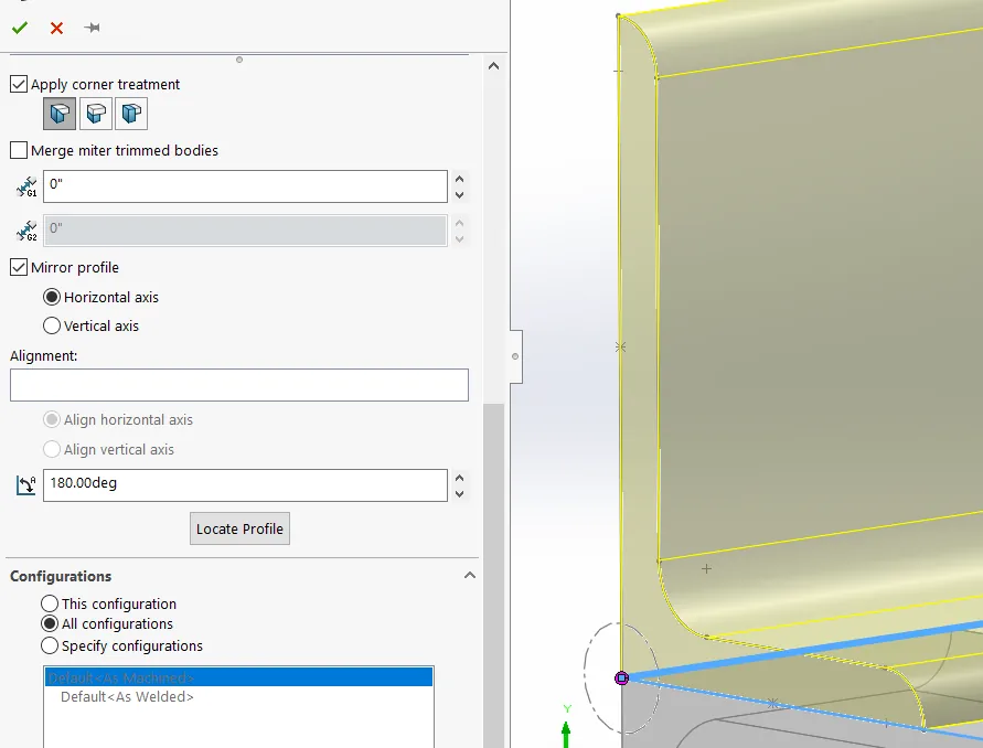 Selecting a New vertex or sketch point in SOLIDWORKS